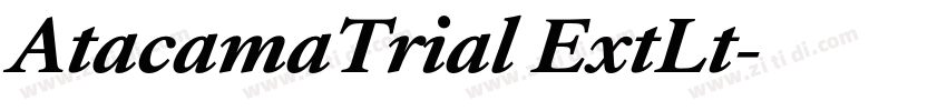 AtacamaTrial ExtLt字体转换 AtacamaTrial ExtLt字体转换